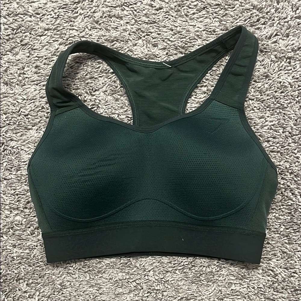 Gym‎ Shark Dark Green Sports Bra Size XS